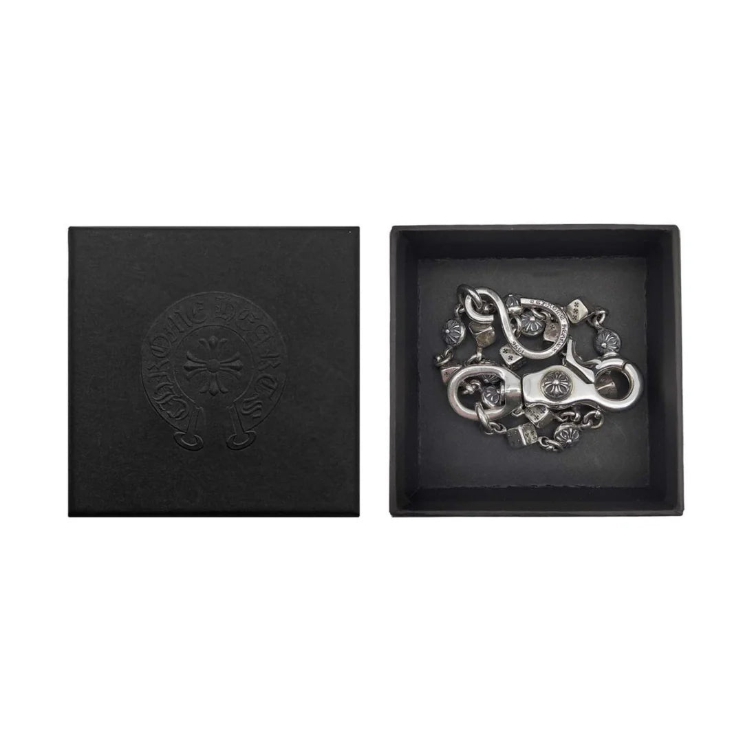 Authentic Chrome Hearts Chrome Hearts Dice Wallet Chain – front view