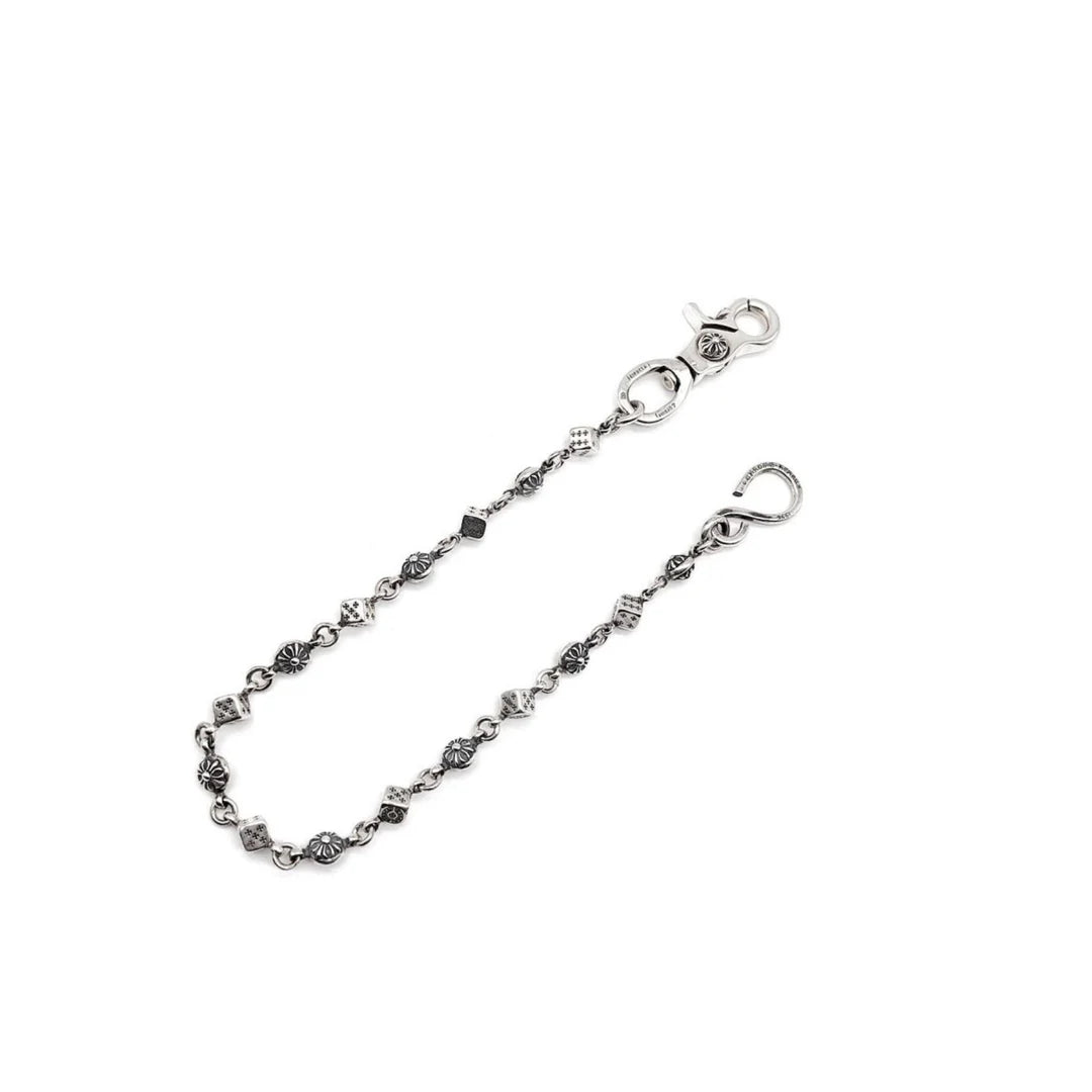 Authentic Chrome Hearts Chrome Hearts Dice Wallet Chain – front view