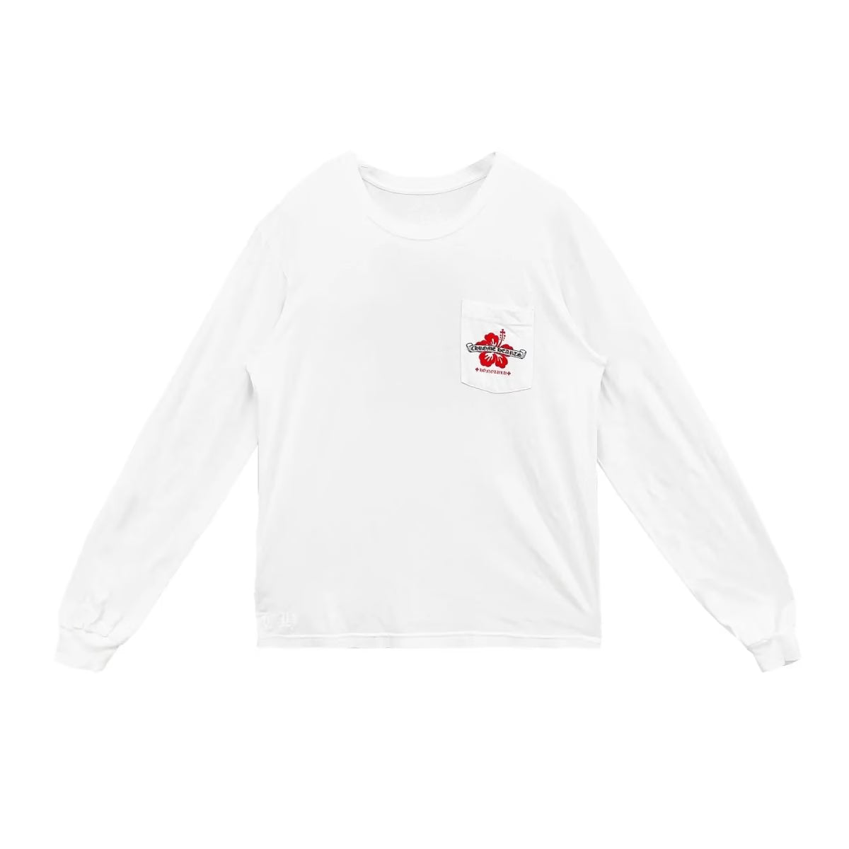 Authentic Chrome Hearts Chrome Hearts Honolulu Hibiscus Flower Long Sleeve Shirt – front view