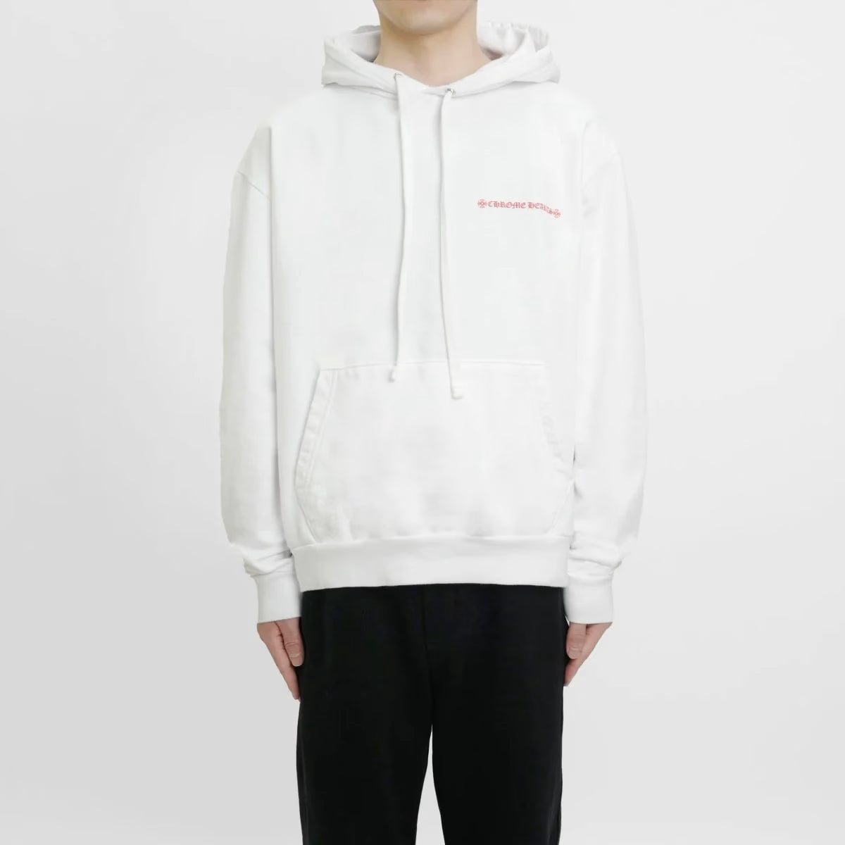 Authentic Chrome Hearts Chrome Hearts Laurie Lynn Stark Portrait Red Letter Hoodie – front view