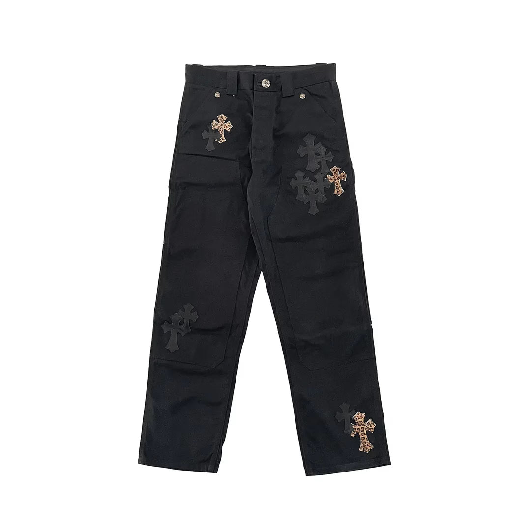 Authentic Chrome Hearts Chrome Hearts Black Jeans – front view