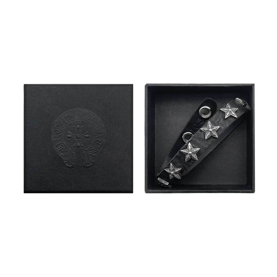 Authentic Chrome Hearts Chrome Hearts Studded Bracelet – front view