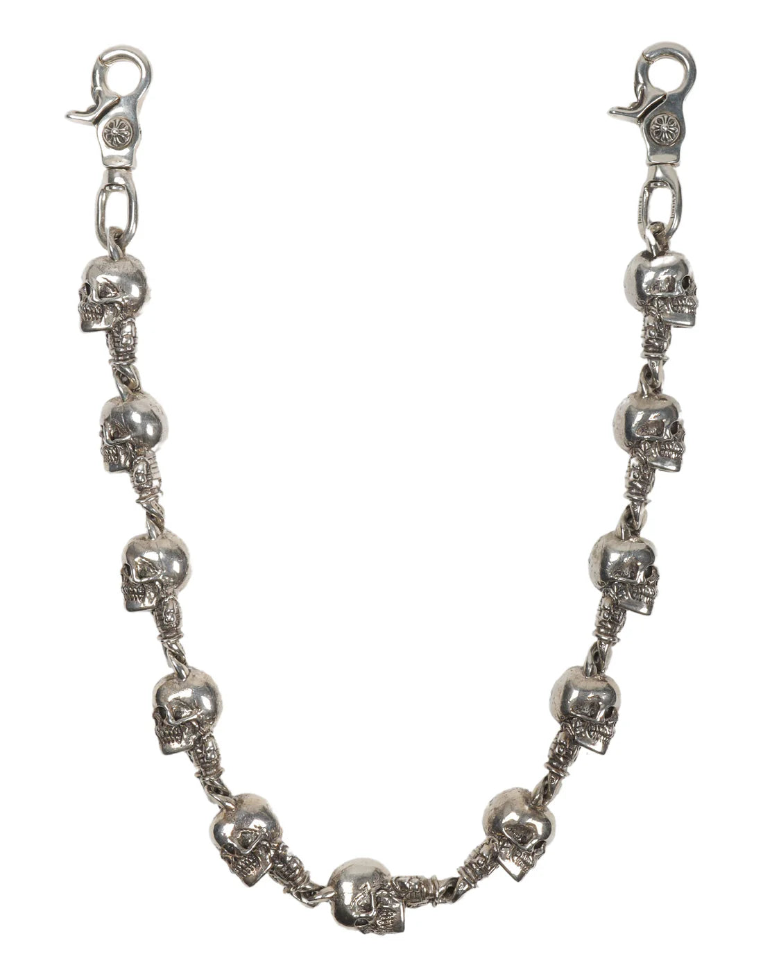 Authentic Chrome Hearts Chrome Hearts Skull Wallet Chain – front view