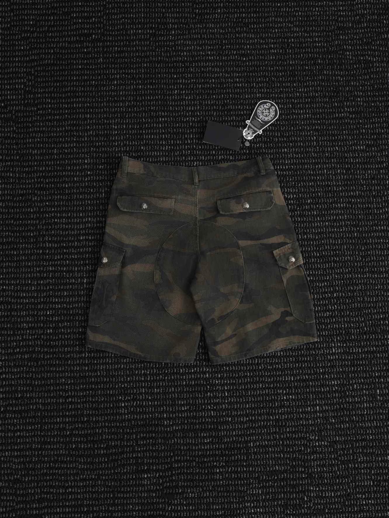 Authentic Chrome Hearts Chrome Hearts Camo Cargo Shorts – front view