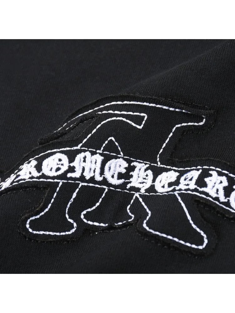 Authentic Chrome Hearts Louis Vuitton X Chrome Hearts T-Shirt Black – front view