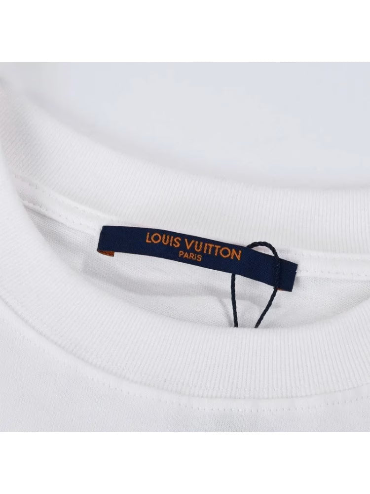 Authentic Chrome Hearts Louis Vuitton X Chrome Hearts T-Shirt White – front view