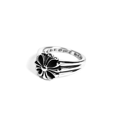 Authentic Chrome Hearts CH Plus Signet Ring – front view