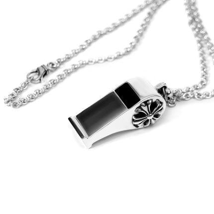 Authentic Chrome Hearts CH Plus Whistle Pendant – front view
