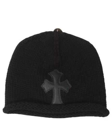 Authentic Chrome Hearts Chrome Hearts Cross Patch Cotton Beanie – front view