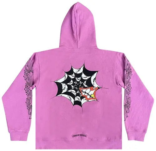Authentic Chrome Hearts Purple Chrome Hearts Hoodie – hoodie front view