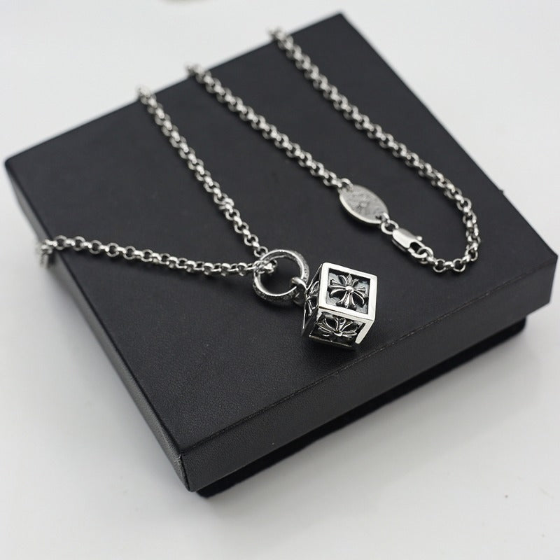 Chrome Hearts Cube Necklace – necklace front view