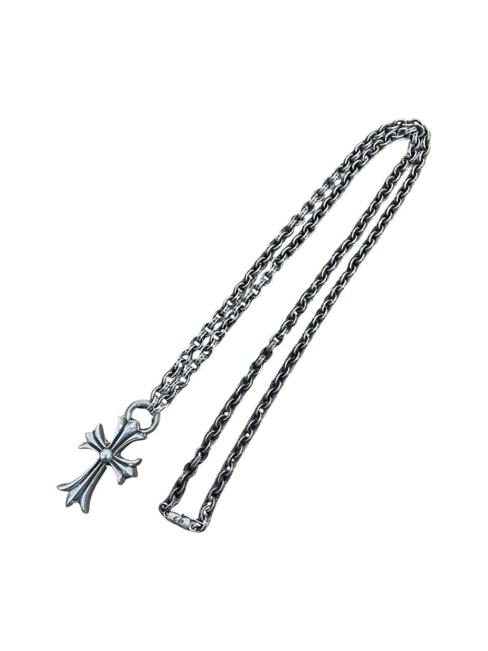 Chrome Hearts Cross Necklace – necklace front view