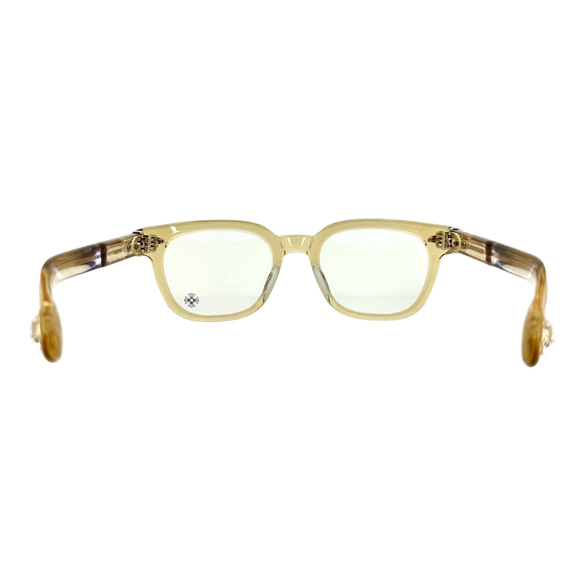 Chrome Hearts Glasses Gold â sunglasses detail close-up