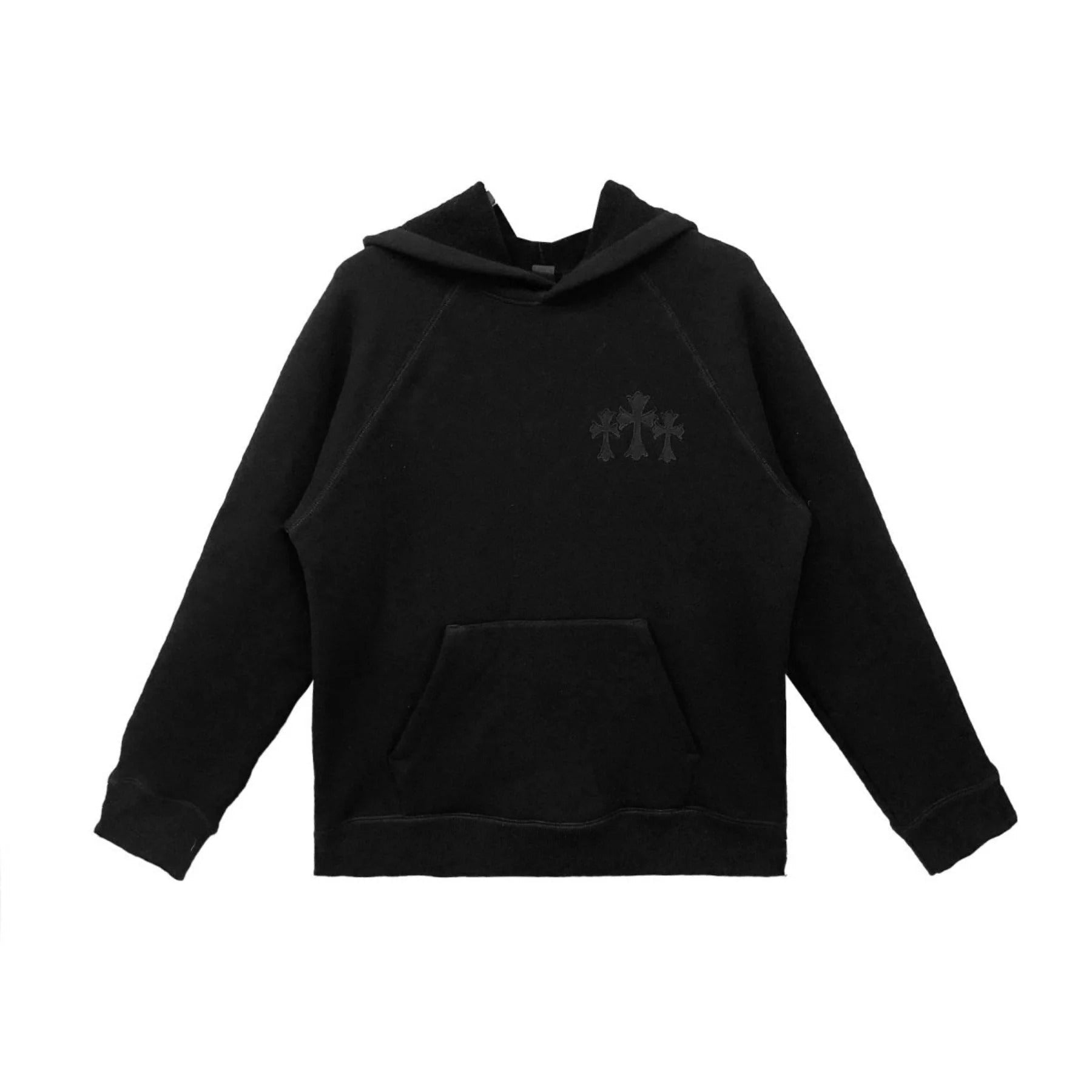 Chrome Hearts Leather Hoodie – hoodie detail close-up