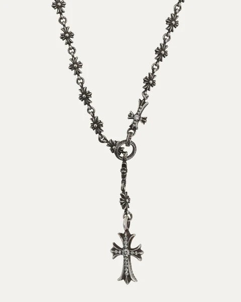 Chrome Hearts Tiny E Necklace – necklace front view