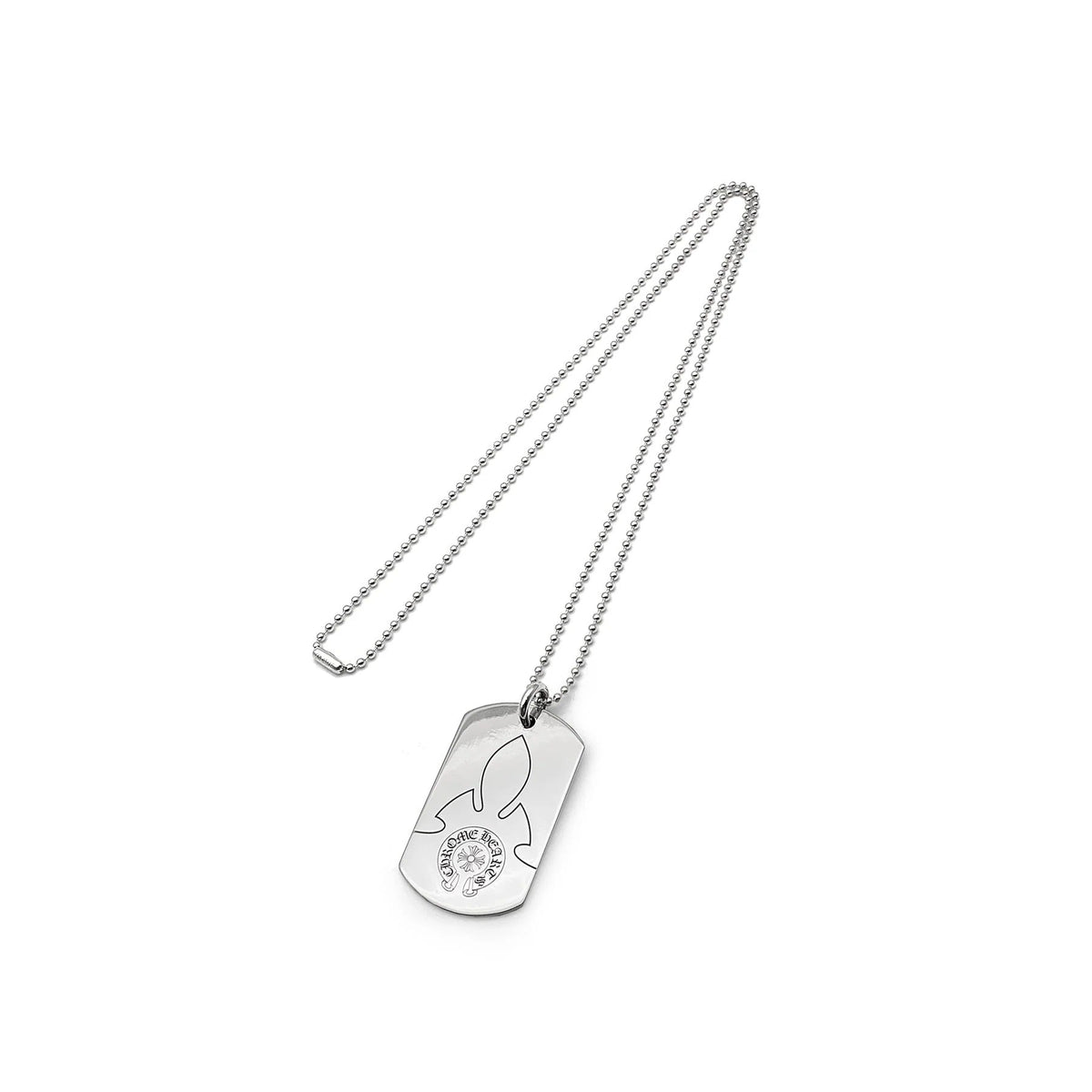 Chrome Hearts Dog Tag Necklace – necklace front view