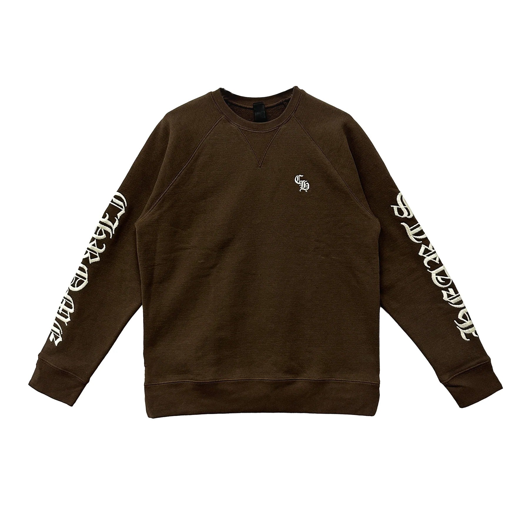 Authentic Chrome Hearts Brown Chrome Heart Shirt – shirt front view