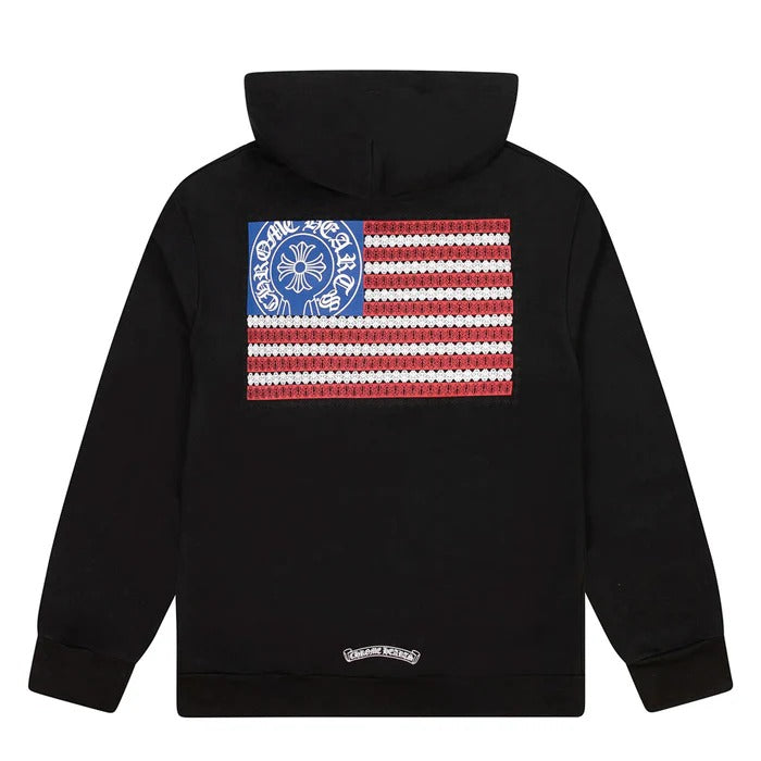 Chrome Hearts American Flag Hoodie – hoodie front view