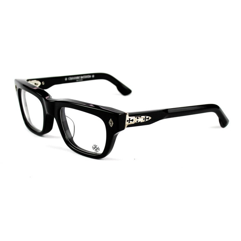 Authentic Chrome Hearts Black Chrome Heart Glasses – sunglasses front view