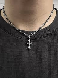 Chrome Hearts Cross Necklace – necklace detail close-up