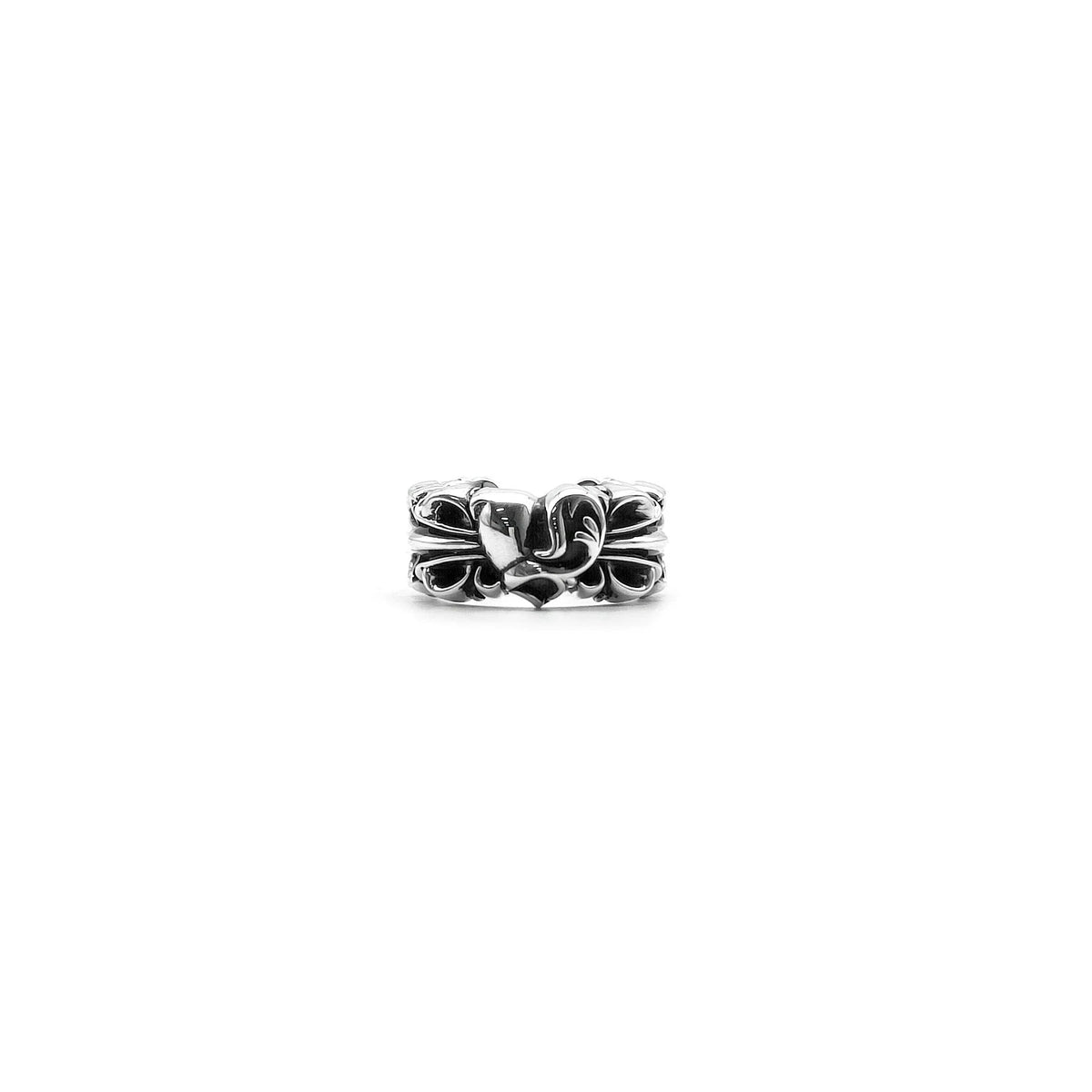 Chrome Hearts Double Floral Ring – ring front view