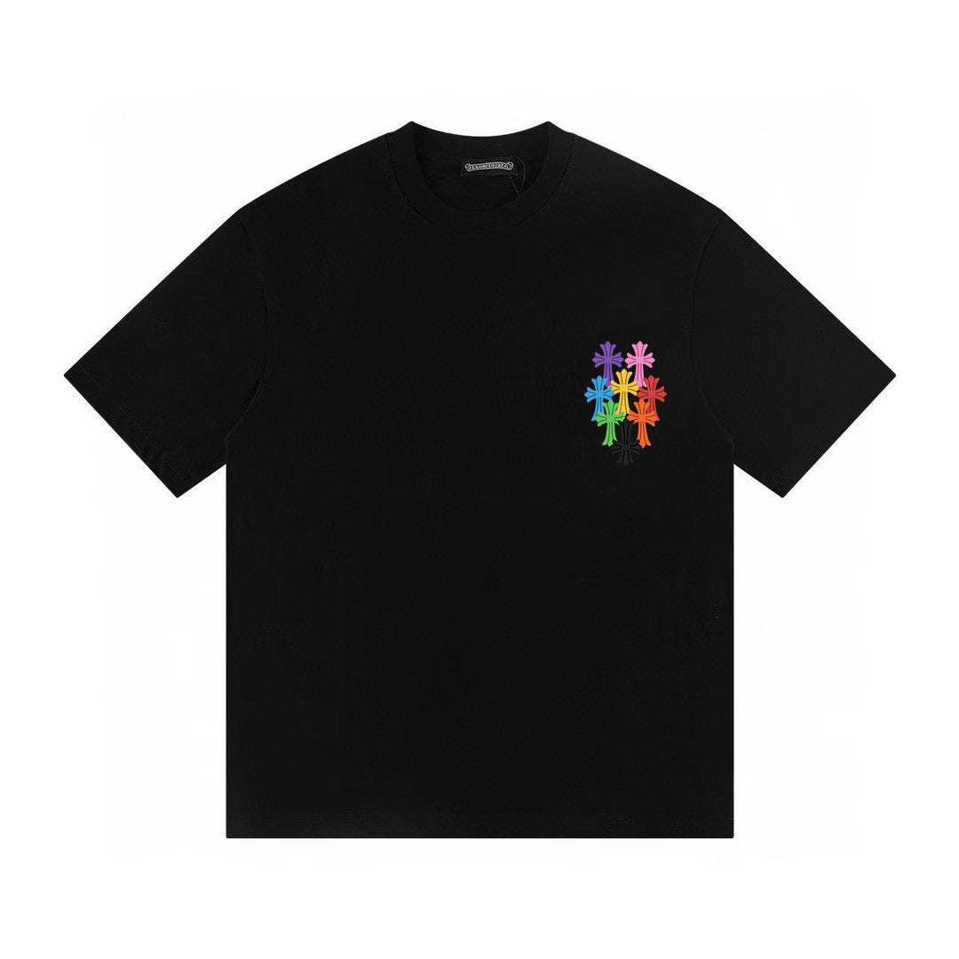 Authentic Chrome Hearts Chrome Hearts Multi Cross Cemetery Tee Black – front view