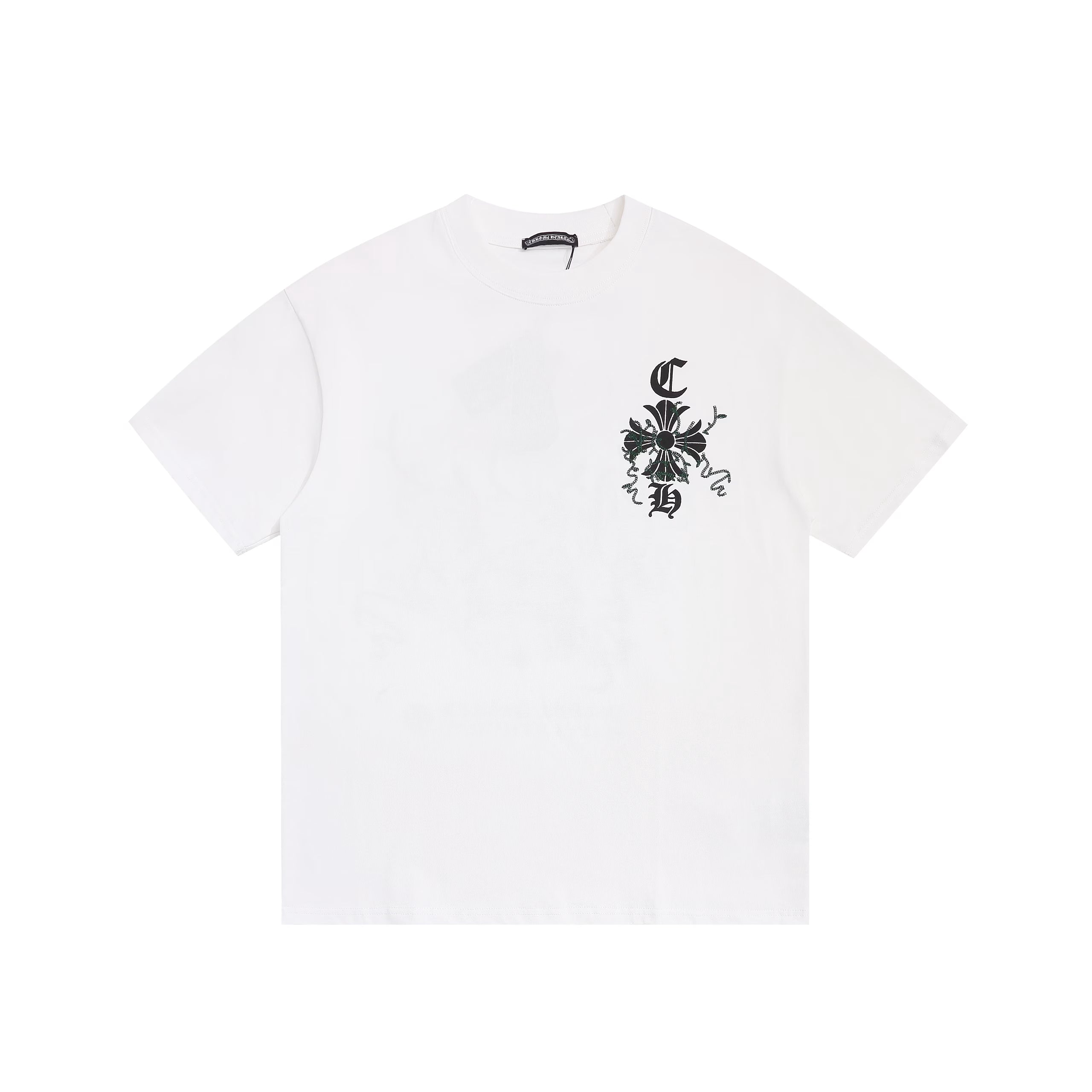 Authentic Chrome Hearts Chrome Hearts White Mapplethorpe Vine Logo Tee – front view