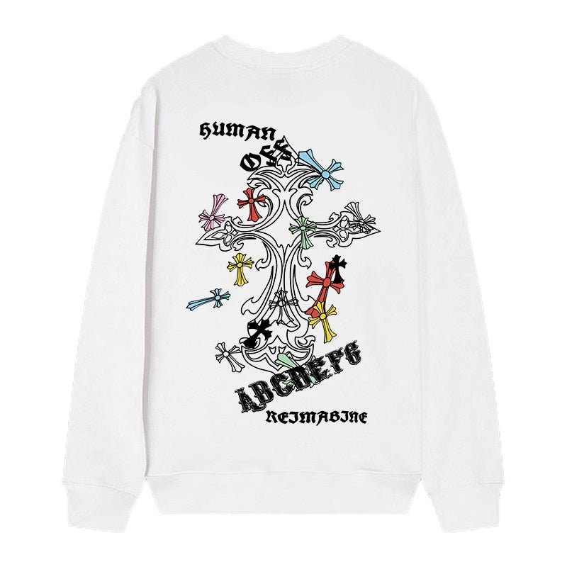 Authentic Chrome Hearts Chrome Hearts Heavenly Cross Ribbon Graffiti LS – front view