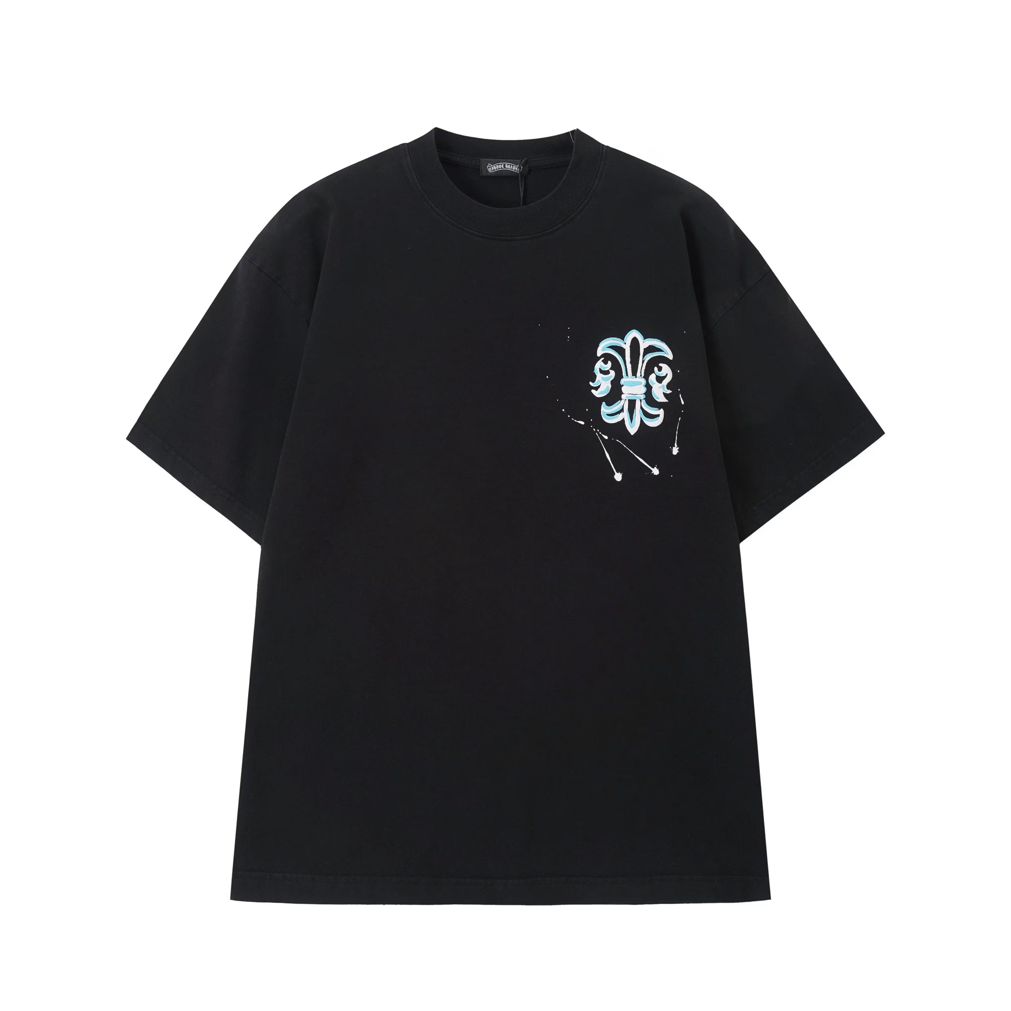 Authentic Chrome Hearts Chrome Hearts Fleur-de-Lis Splatter Tee – front view