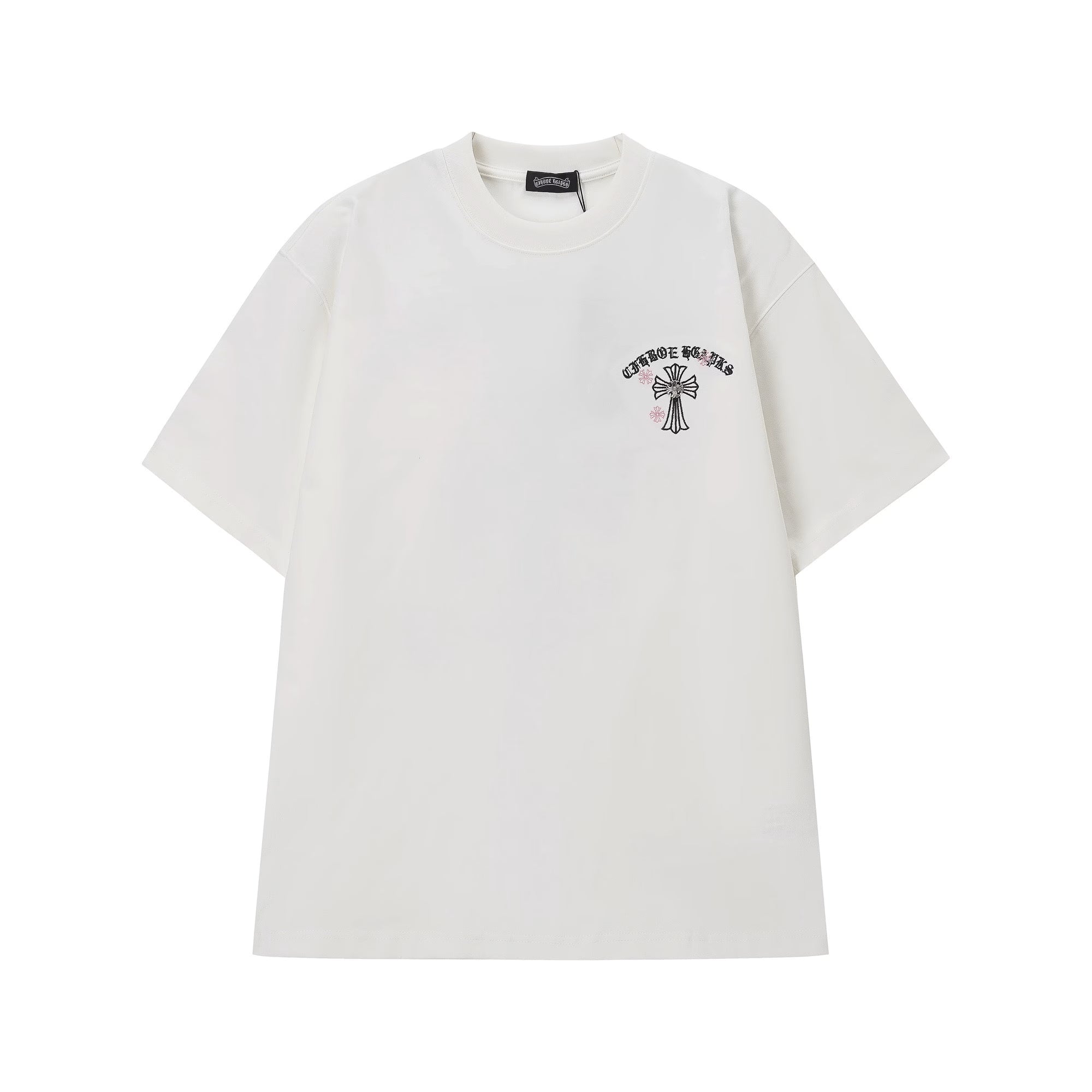 Authentic Chrome Hearts Chrome Hearts Black Pink Cross Graphic Tee – front view