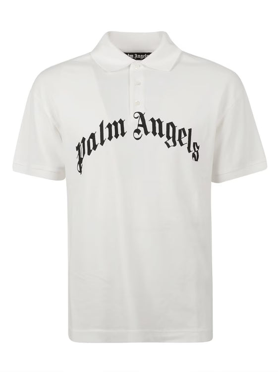 Authentic Chrome Hearts Curved Logo polo shirt collabs x saint – front view