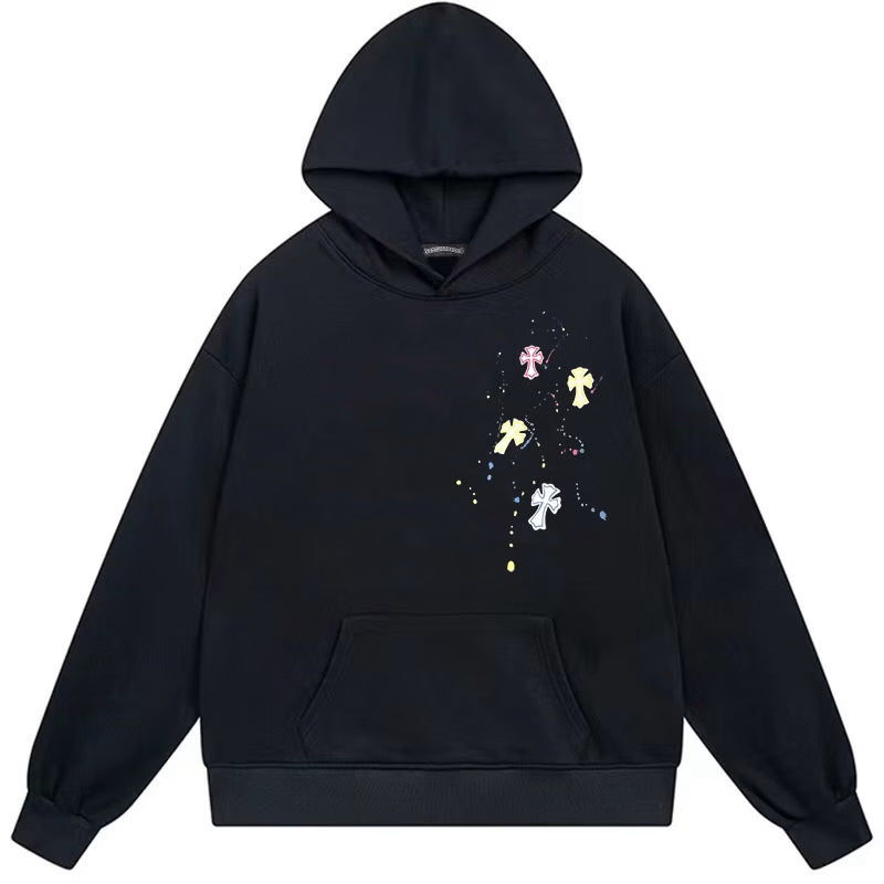 Authentic Chrome Hearts Chrome Hearts Black Hoodie – front view
