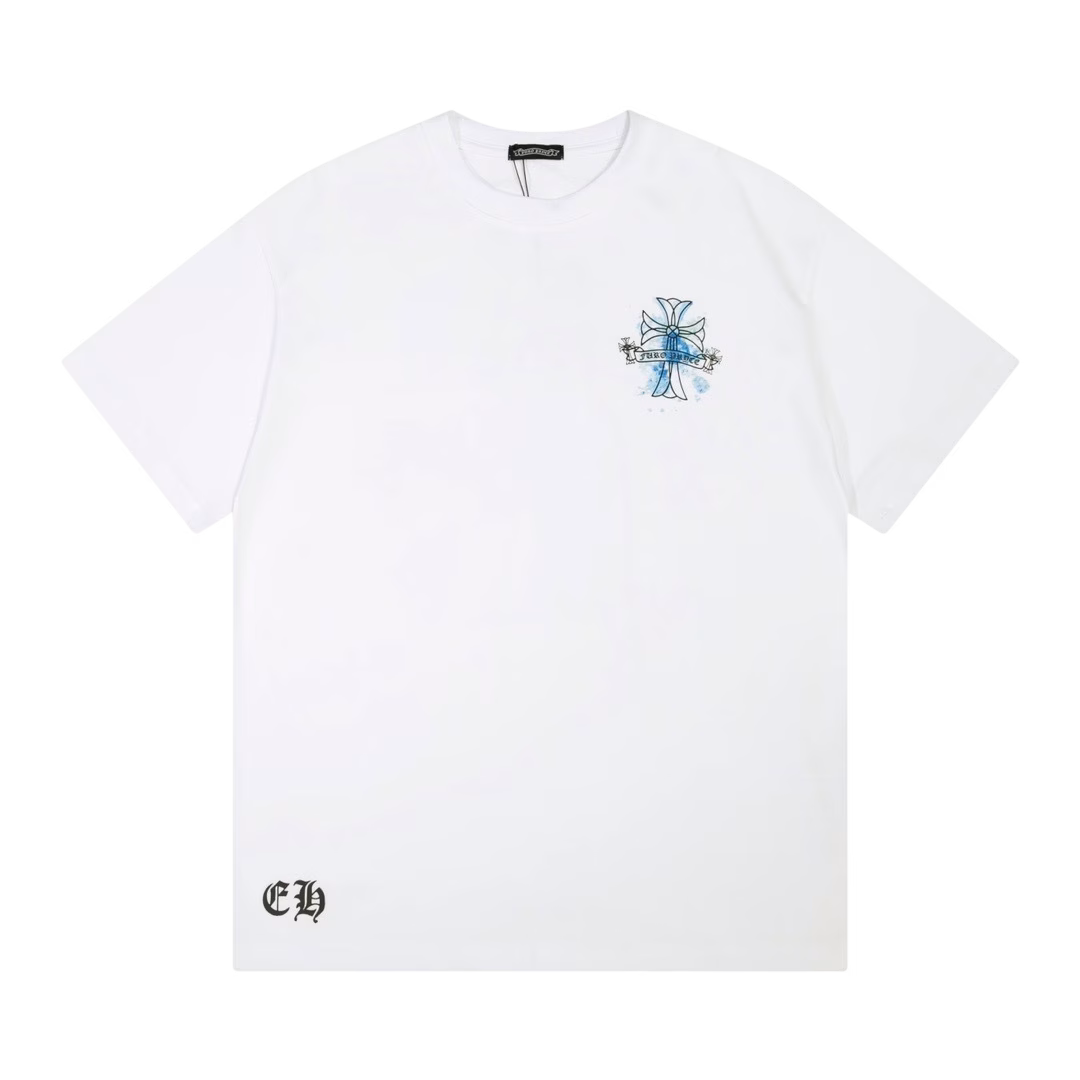 Authentic Chrome Hearts Chrome Hearts Furo Pryce Cross Tee White – front view