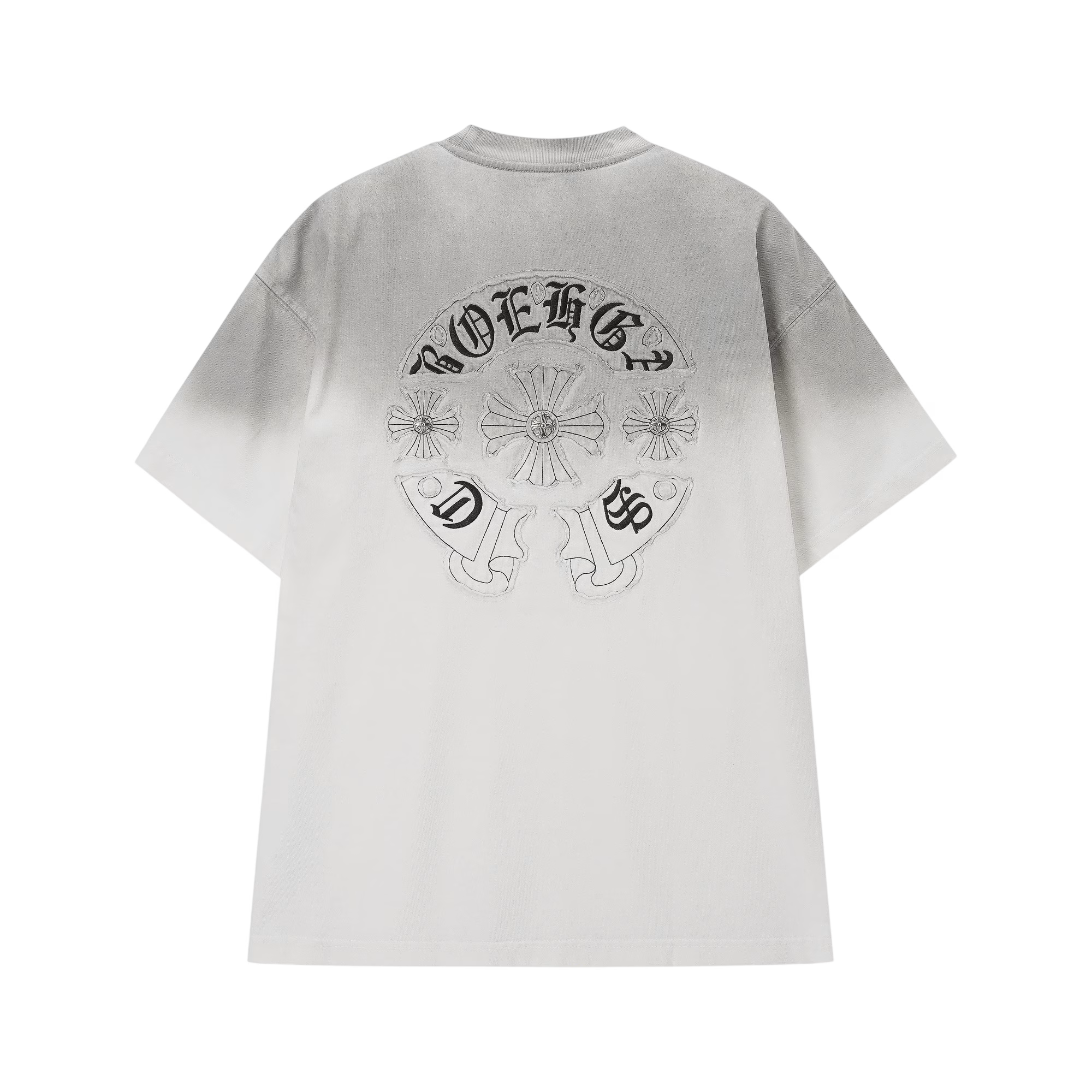 Authentic Chrome Hearts Chrome Hearts White Gothic Cross Logo T-Shirt – front view