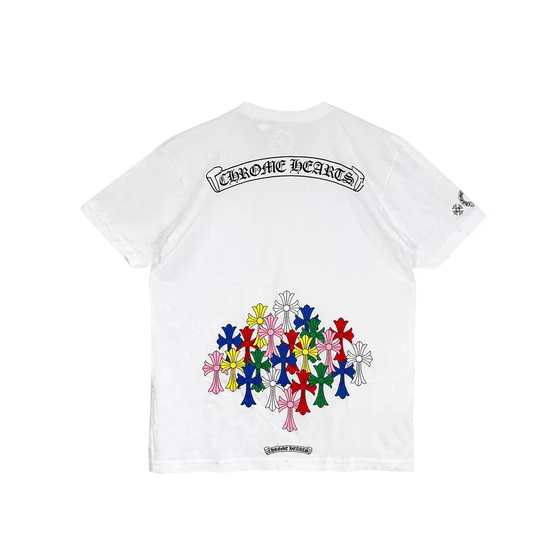 Authentic Chrome Hearts Colorful Chrome Heart Shirt – front view