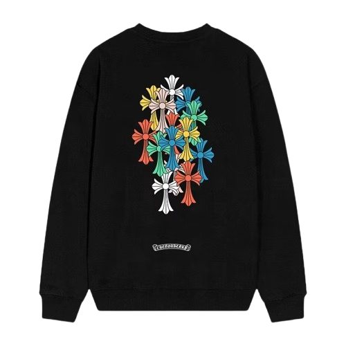 Authentic Chrome Hearts Chrome Hearts Prism Saint Cross Long Sleeve Black – front view