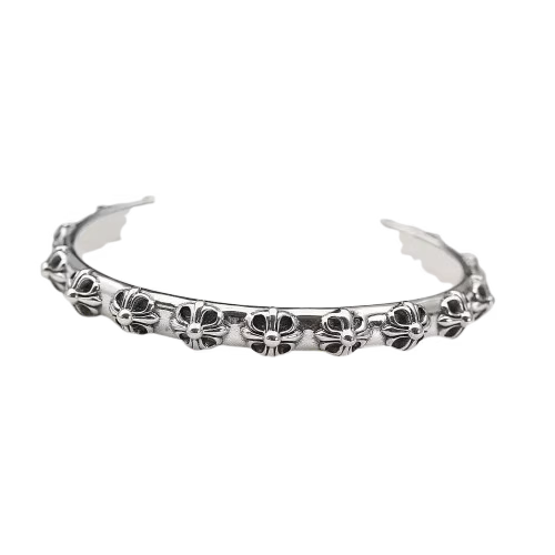 Authentic Chrome Hearts Chrome Hearts Multi Cross Cuff Bangle – front view