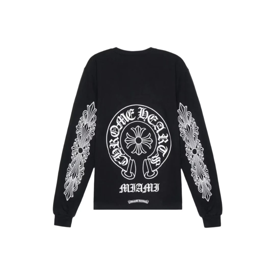 Authentic Chrome Hearts Chrome Hearts Black Long Sleeve – front view
