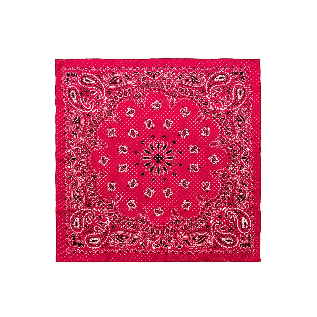 Authentic Chrome Hearts Red And White Chrome Heart Scarf – front view