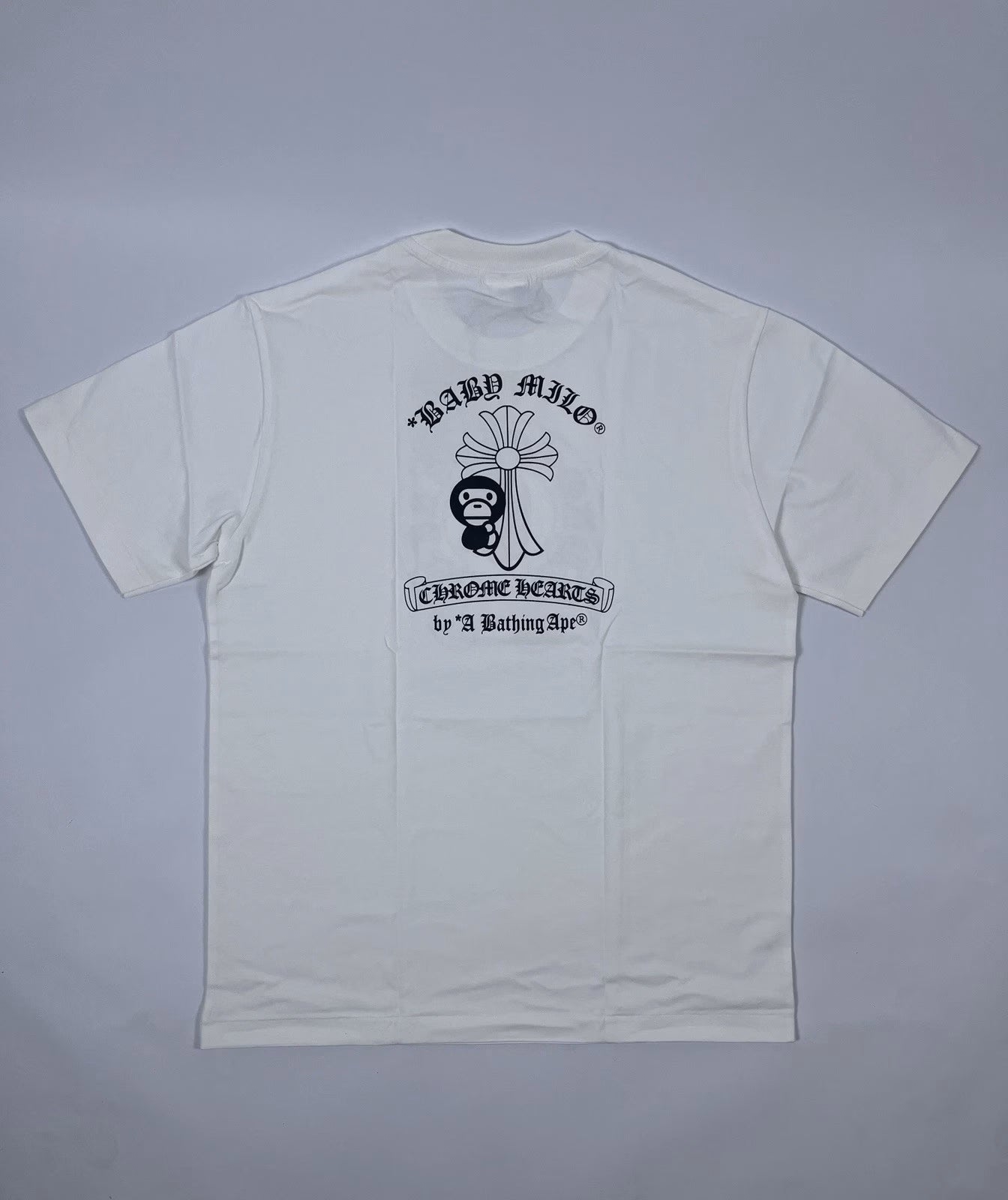 Authentic Chrome Hearts Bape x Chrome Hearts Shirt White – front view