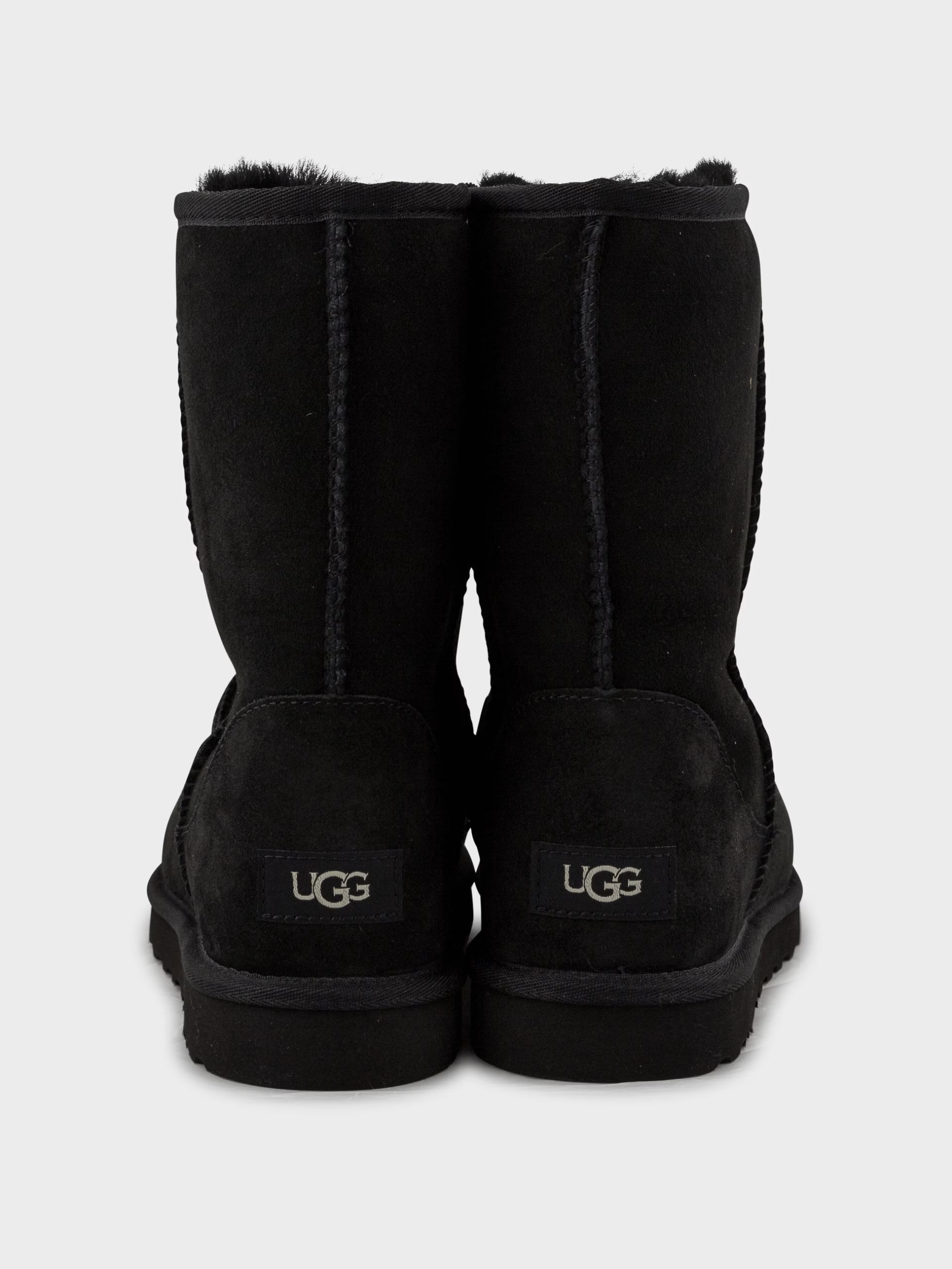 Authentic Chrome Hearts Black Chrome Heart Uggs â€“ front view