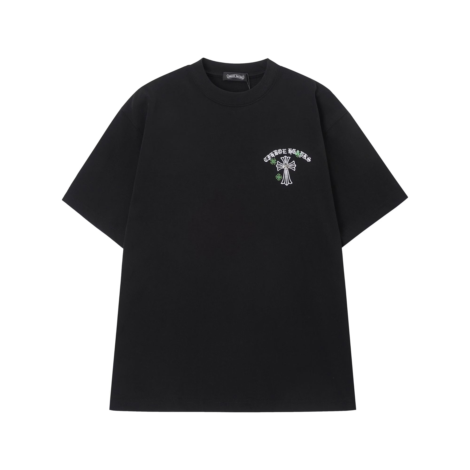 Authentic Chrome Hearts Chrome Hearts Black Green Cross Graphic Tee â€“ front view