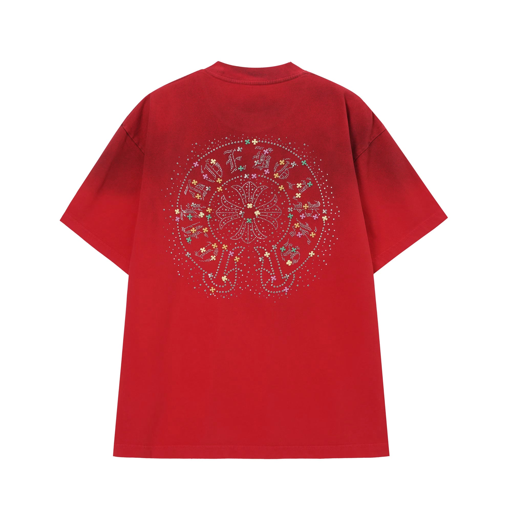 Authentic Chrome Hearts Chrome Hearts Crystal Horseshoe T-Shirt â€“ front view