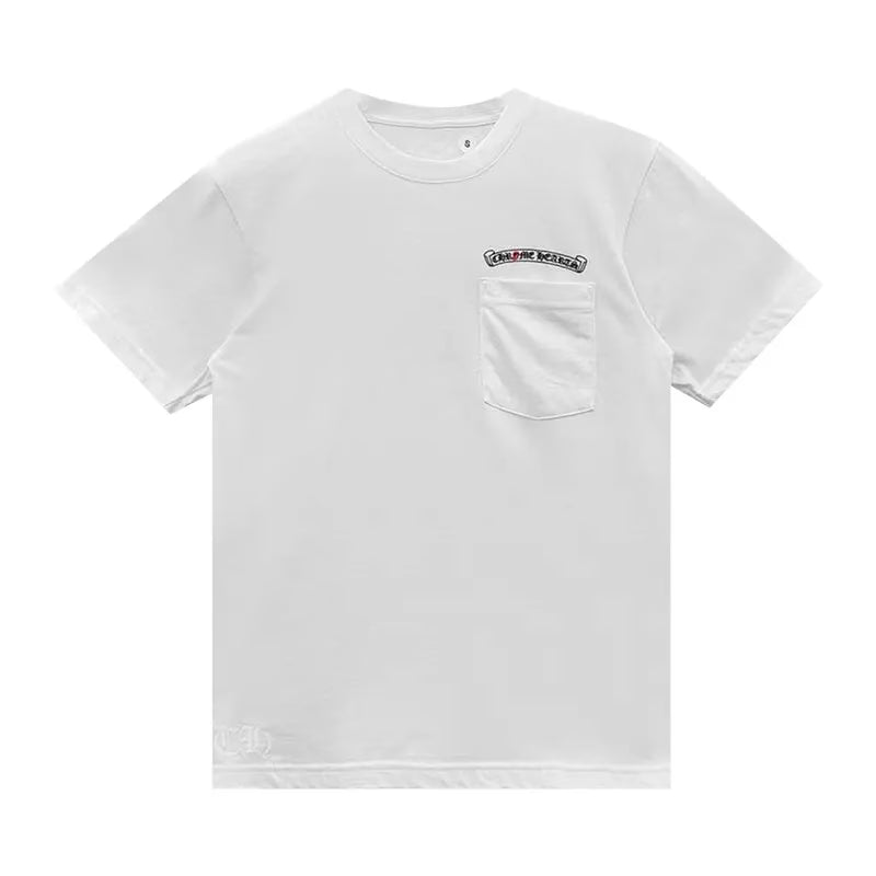 Authentic Chrome Hearts Chrome Hearts Las Vegas Rolling Stones Pocket White Shirt â€“ front view