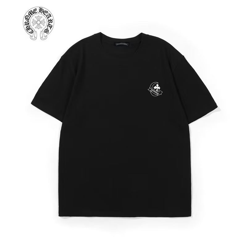 Authentic Chrome Hearts Chrome Hearts Black White Cross Graphic Tee â€“ front view