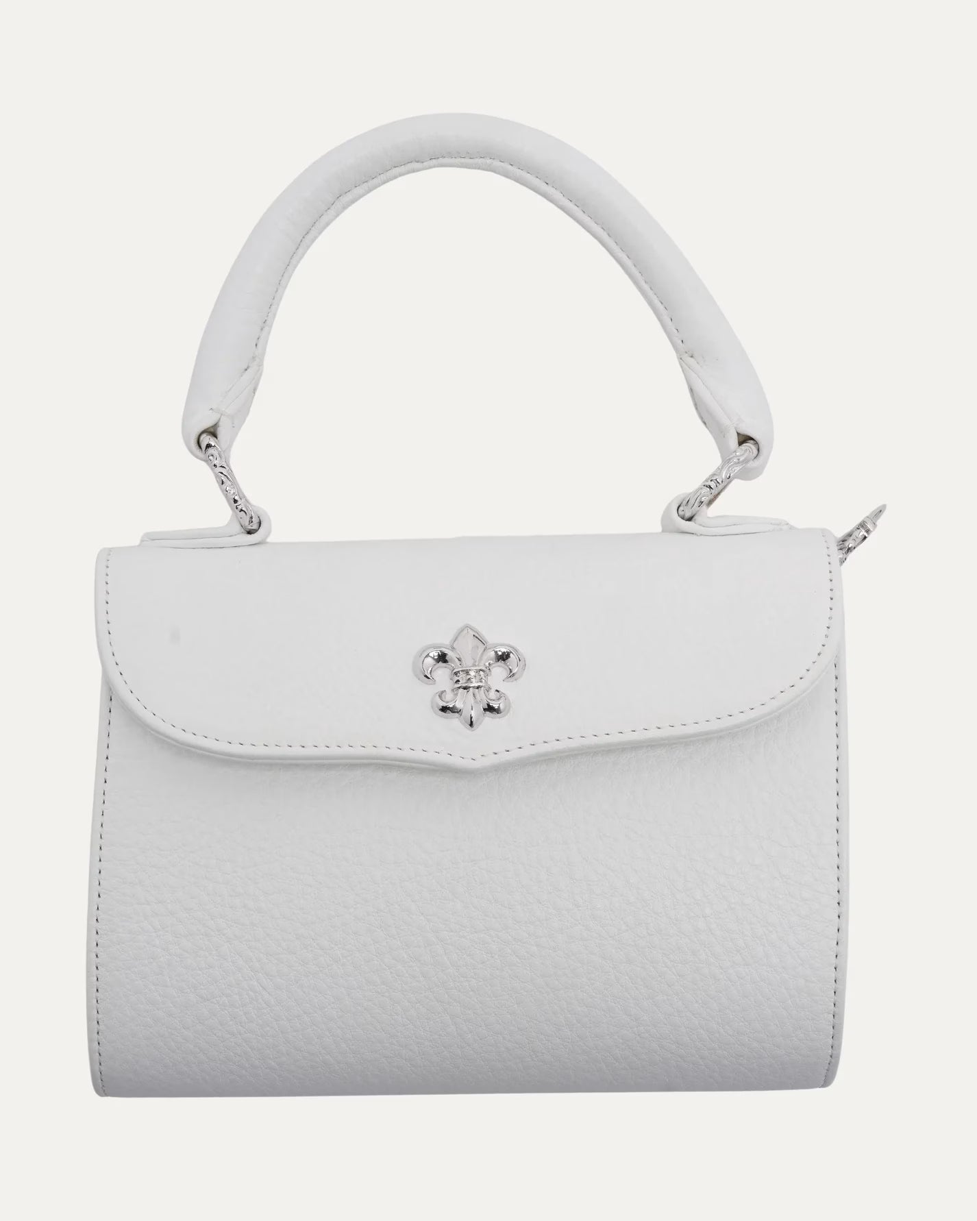 Authentic Chrome Hearts Chrome Hearts Fleur Embellished Doc Adams Bag â€“ front view