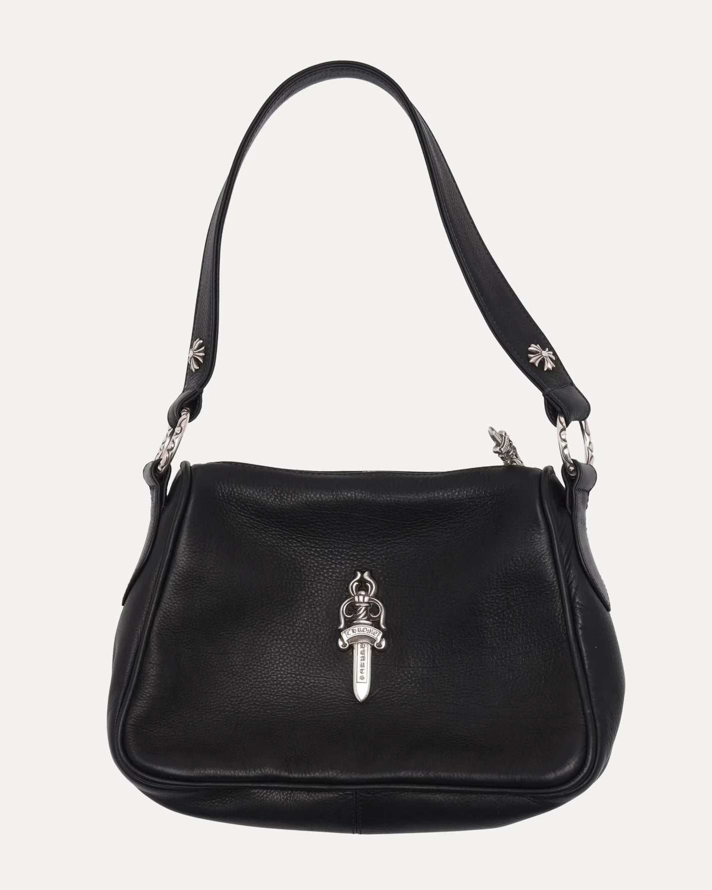 Authentic Chrome Hearts Chrome Hearts Dagger Embellished Chicken Nugget Bag â€“ front view