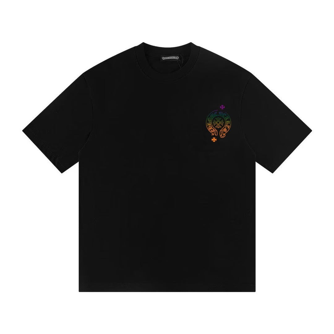 Authentic Chrome Hearts Chrome Hearts Cemetery Horseshoe Cross Tee â€“ front view