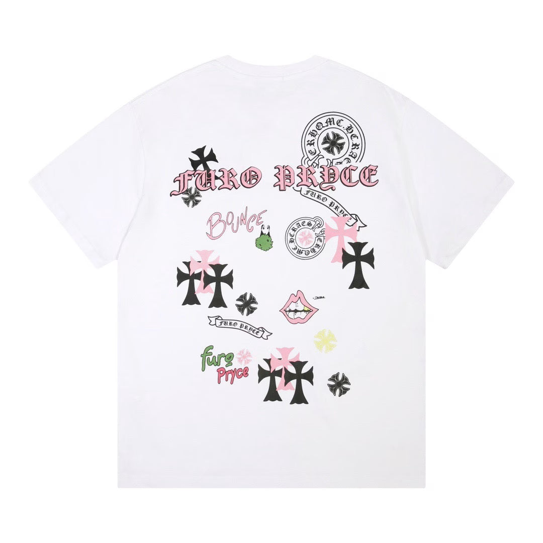 Authentic Chrome Hearts Chrome Hearts Furo Pryce Bounce Tee White â€“ front view
