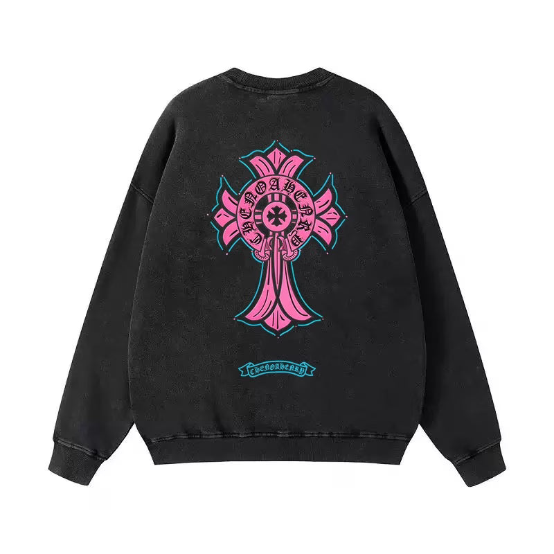 Authentic Chrome Hearts Chrome Hearts Sakura Cross Long Sleeve â€“ front view
